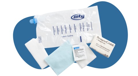 mtg cath-lean female closed system catheter with insertion supplies at 180 medical