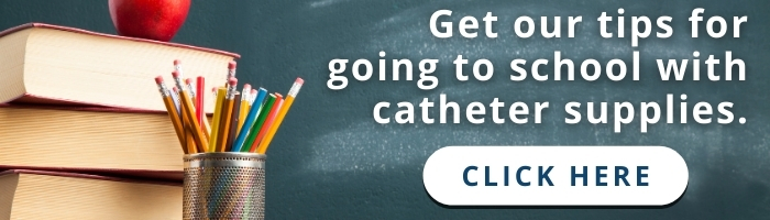 link to tips for going to school with catheters