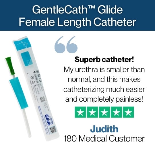180 medical customer review of female gentlecath glide