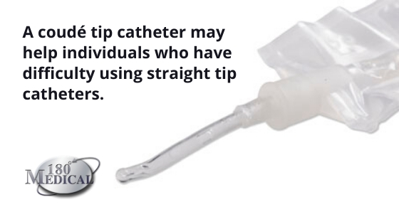 coude tip catheters may help
