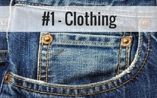 #1. Clothing