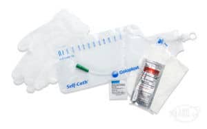 Coloplast Self-Cath Closed System Catheter with kit components