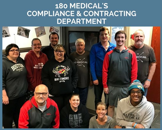 180 medical's compliance and contracting department