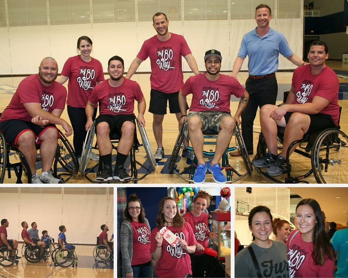 the 180 Medical wheelchair basketball team