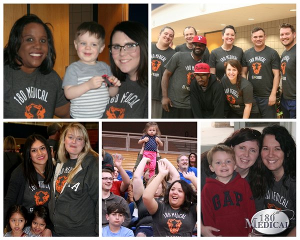 180 Medical employees at the basketball tournament