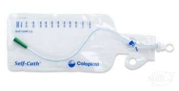 Coloplast Self-Cath Olive Tip Coude Closed System Catheter Bag