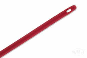 Bardia Red Rubber Male Catheter insertion tip and drainage eyelets