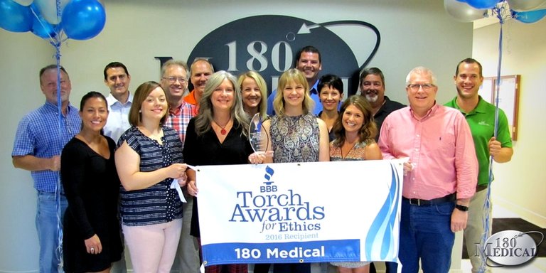 180 Medical receives 2016 BBB Torch Award for Ethics