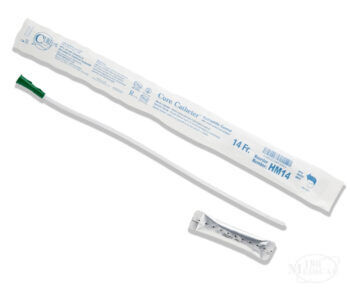 Cure Hydrophilic Male Catheter Straight Tip End