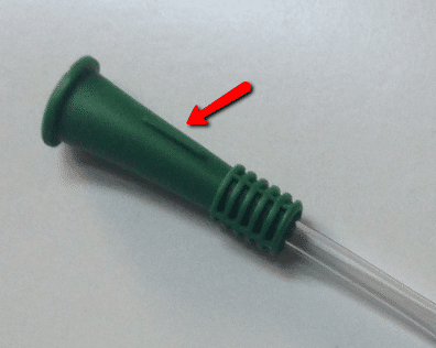 Hollister Apogee Essentials catheter funnel guide strip notch