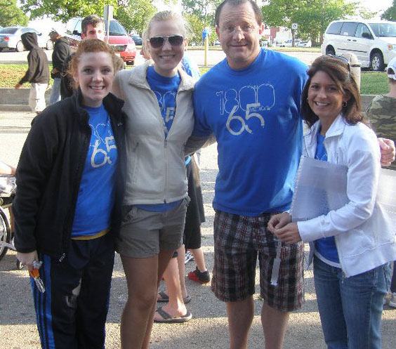 180 Medical employees Megan, Amanda, Richard, and Tracee at 2011 Walk MS