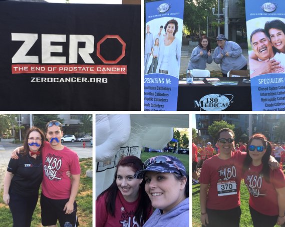 180 Medical employees at zero prostate walk run portland 2016