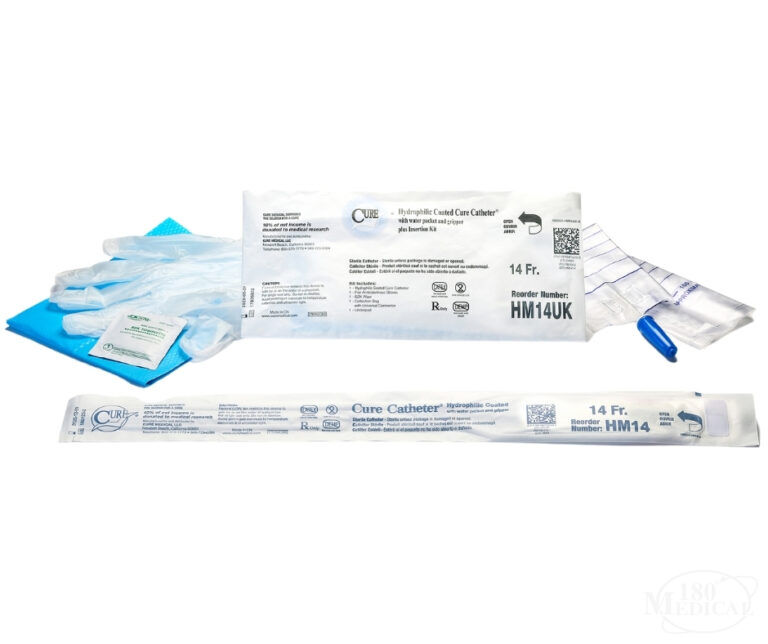 Cure Hydrophilic Catheter Kit Cure Catheters 180 Medical