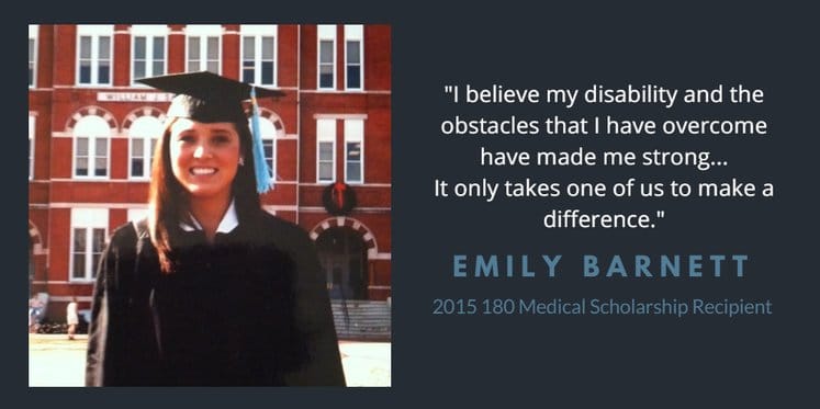 picture of emily barnett with quote