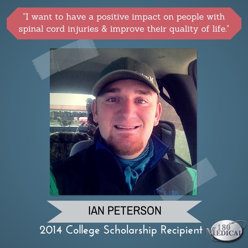2014 180 medical scholarship recipient ian peterson