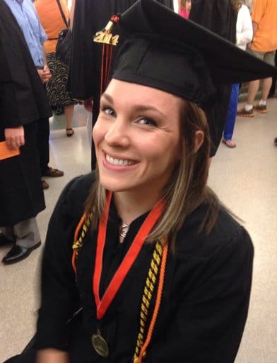 mary bet davis at graduation