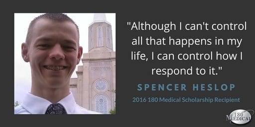 spencer heslop, 2016 scholarship recipient