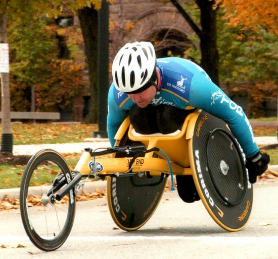 180 Medical Founder Todd Brown hand cycle racing