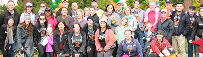 180 Medical employees at a MS Walk