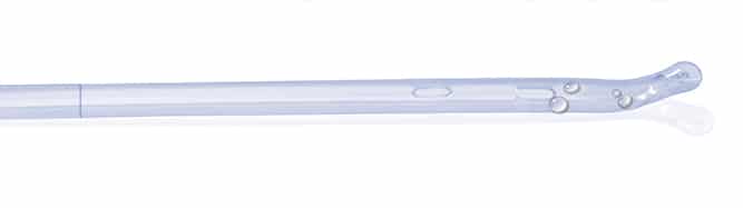 coude catheter bent tip