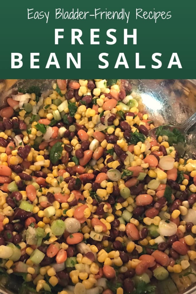bladder friendly bean salsa
