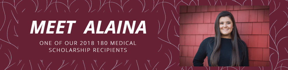 Meet Alaina, 2018 180 Medical Spinal Stroke Scholarship Recipient