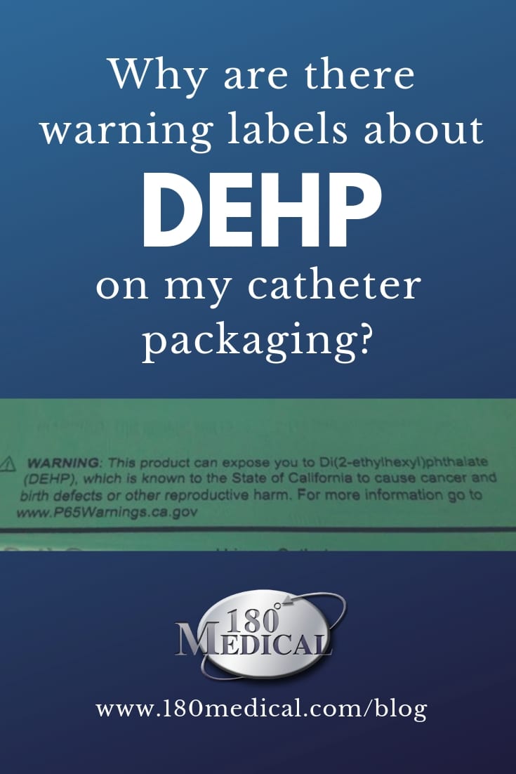 dehp warning label on catheter packaging