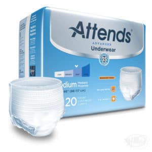 Attends Advanced Underwear Heavy with package