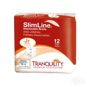 Tranquility SlimLine Disposable Briefs package junior size