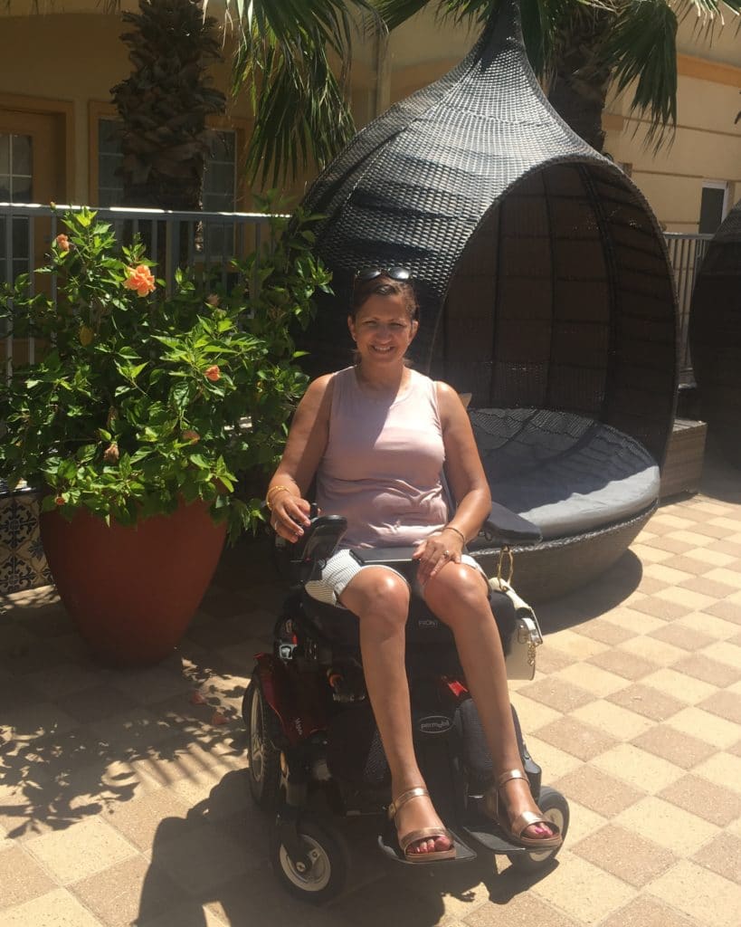 meena on wheelchair accessible vacation