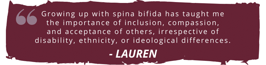 lauren quote about spina bifida awareness