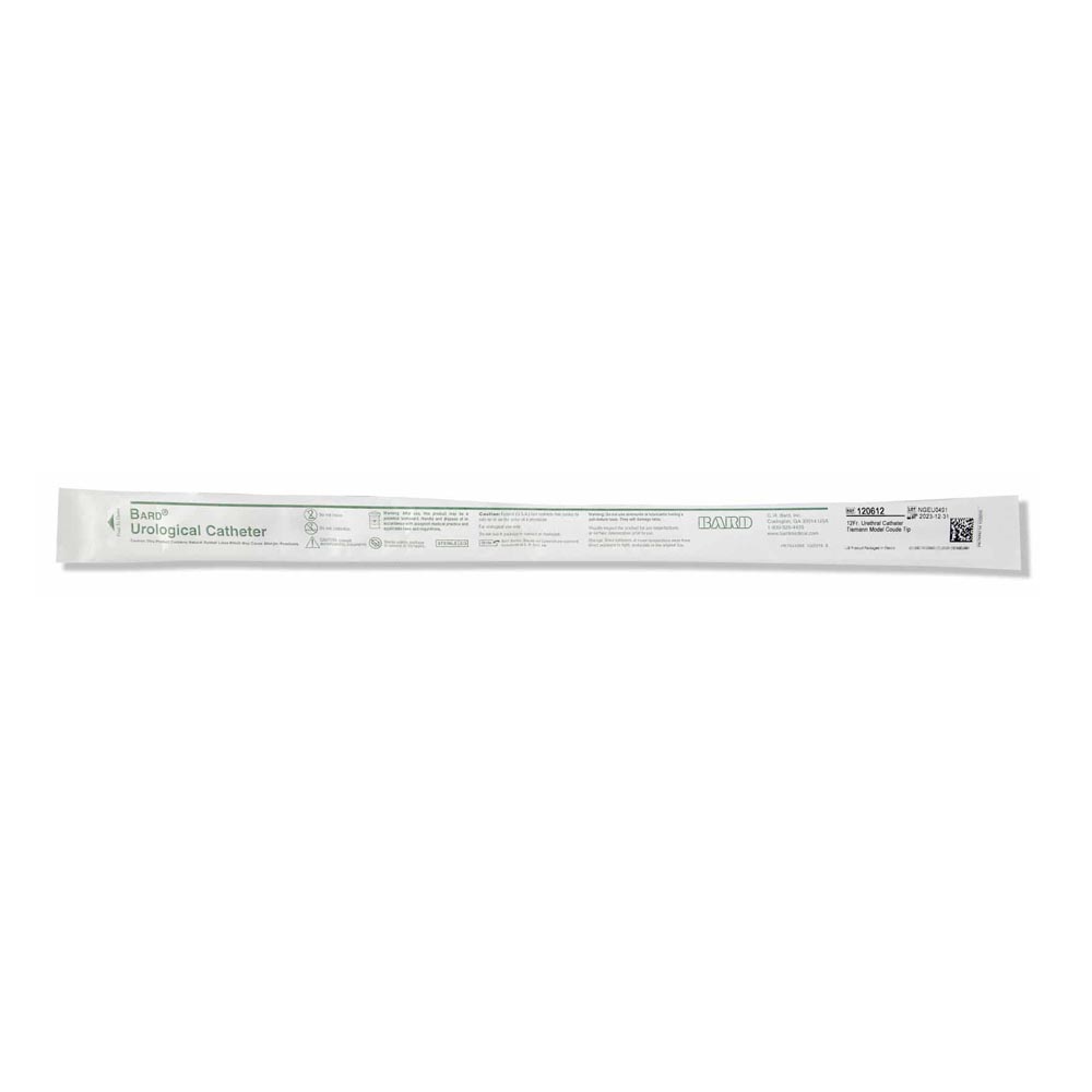 120612 BD Bard Red Rubber Coude Catheter Package