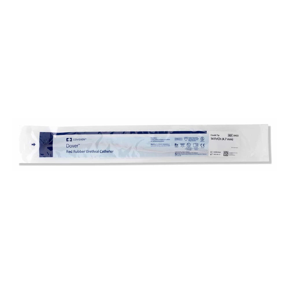 8403 Covidien Dover Red Rubber Urethral Catheter Package