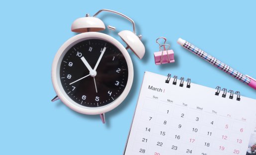 clock and calendar reminders for daily catheterization schedule