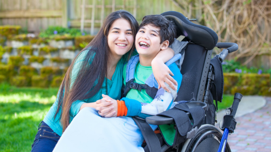 caregiver and special needs child
