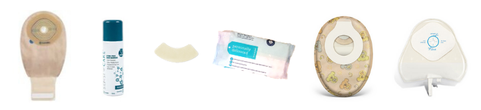 ostomy products collage