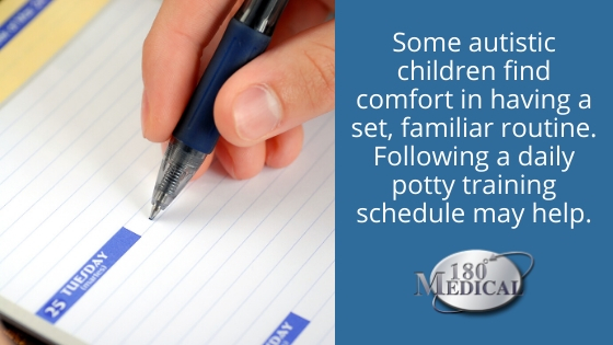 potty training schedule incontinence autism