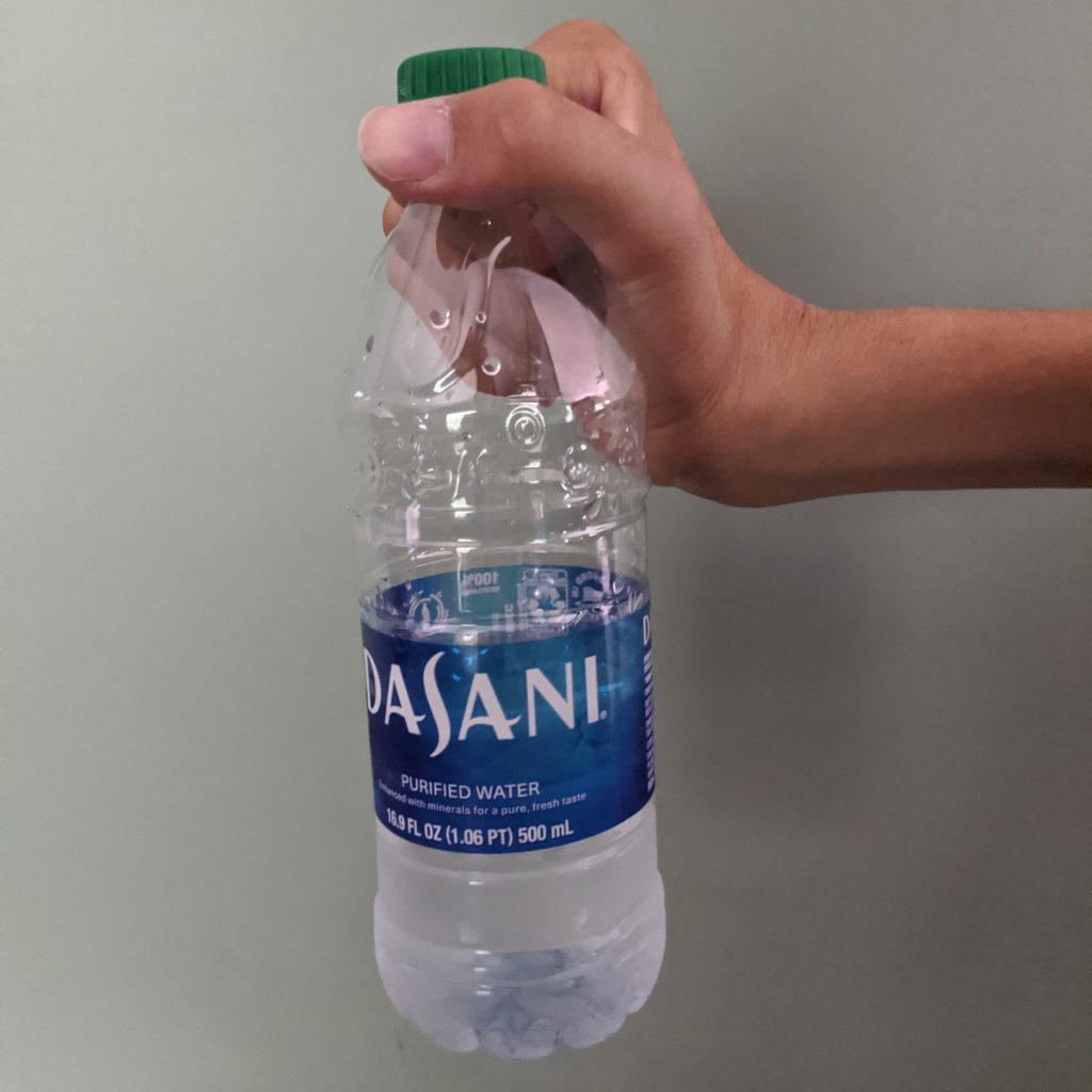 using tenodesis to pick up water bottle