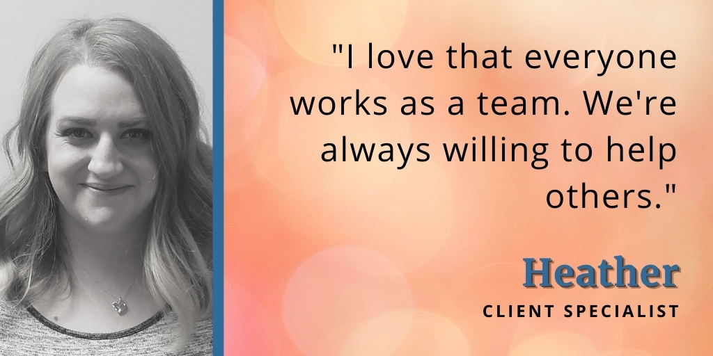 Heather reasons why we love working at 180 Medical quote