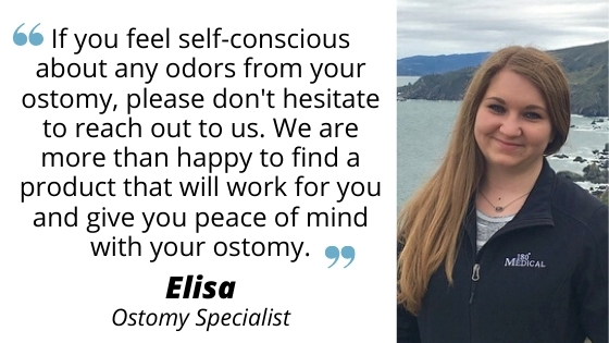 elisa ostomy specialist quote about ostomy odors