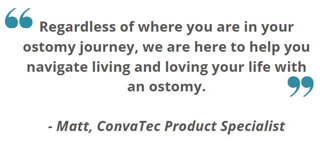 quote graphic regarding ostomy journey