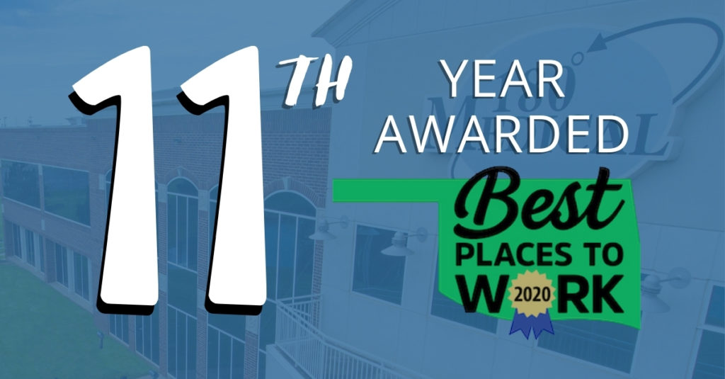 11th year awarded best places to work in oklahoma
