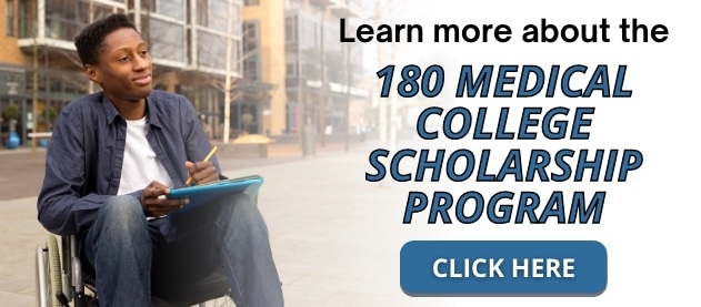 180 Medical College Scholarship 2021 banner