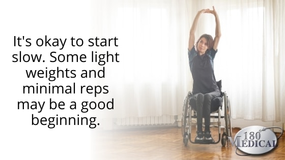 wheelchair stretches exercise with spinal cord injury