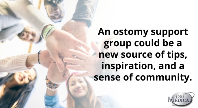 an ostomy support group could be a source of inspiration and community