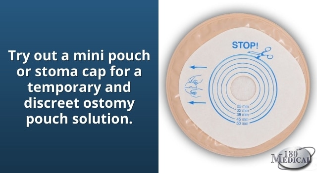 try ostomy mini pouch or stoma cap during intimacy