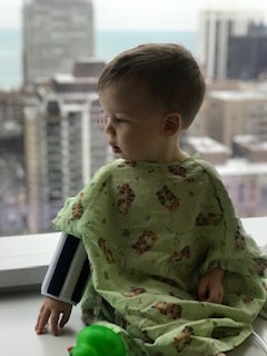 Cooper at his doctor's office