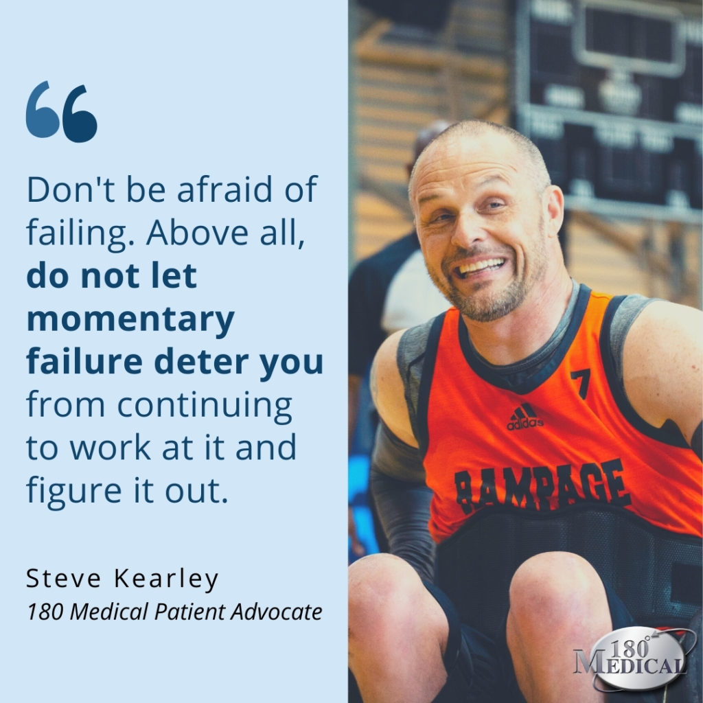 don't be afraid of failing - steve quote graphic