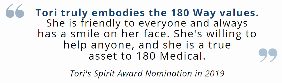 Tori's Spirit Award Nomination