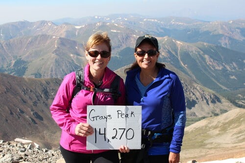 Michele at Grays Peak